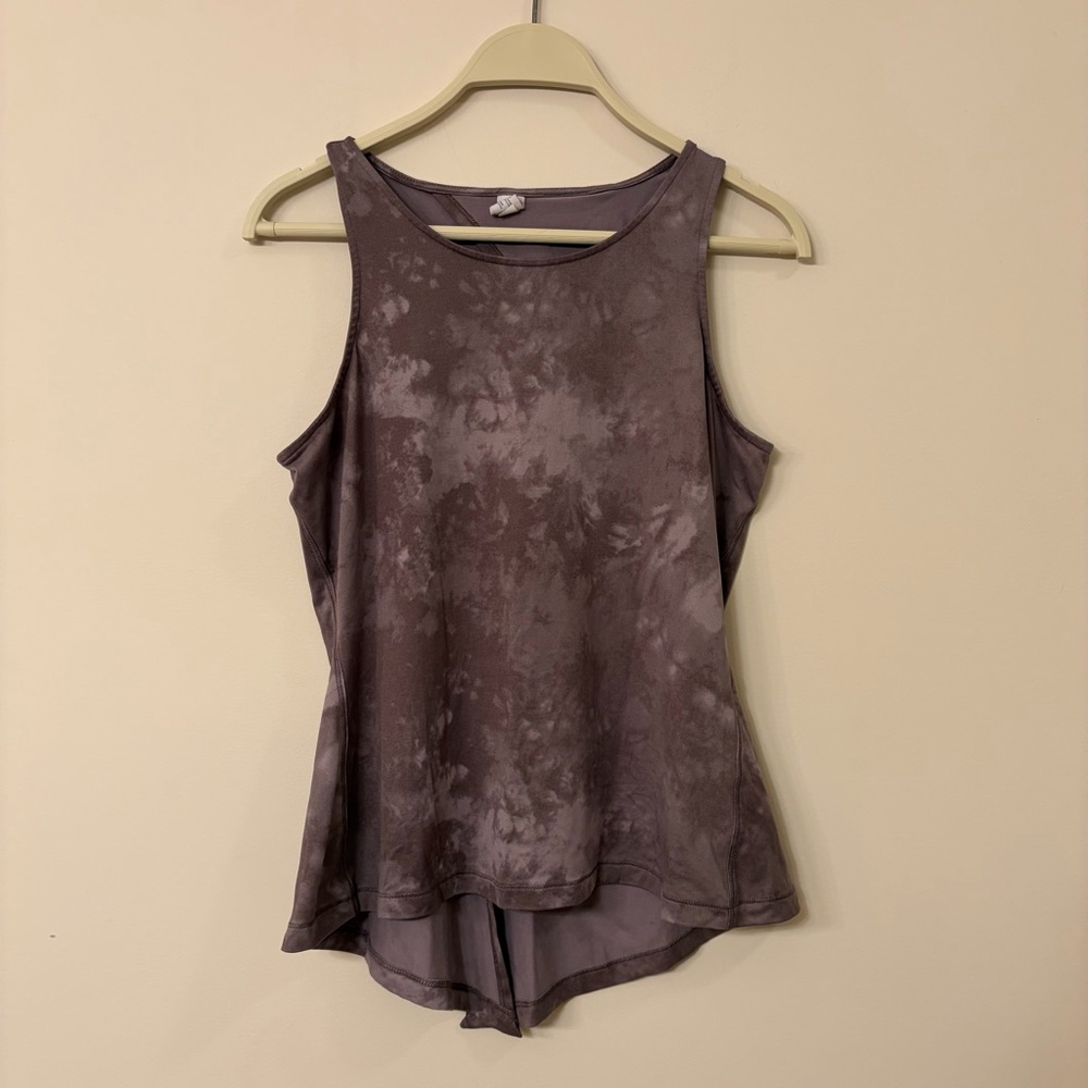 90 Degree by Reflex women’s small purple grey camouflage pattern athletic tank